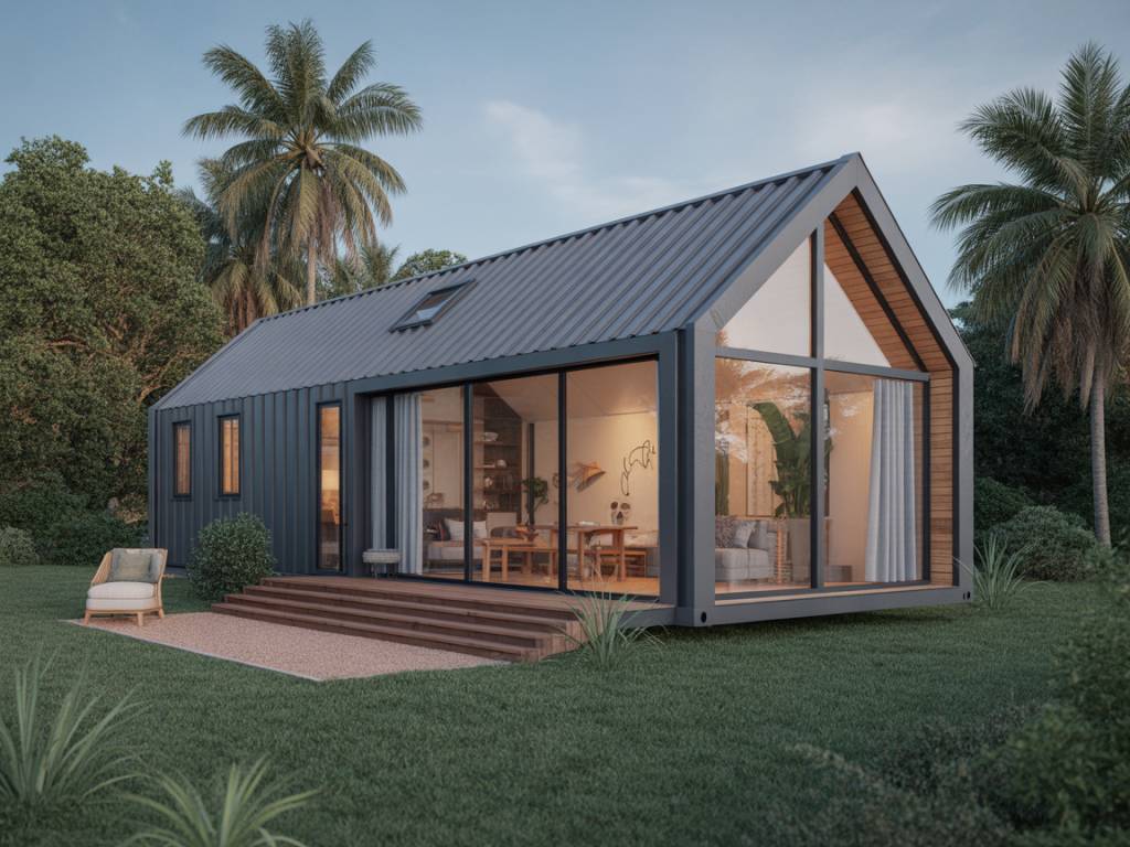 Extension de maison en container maritime : un choix minimaliste durable et fonctionnel Extension de maison en container maritime : un choix minimaliste durable et fonctionnel